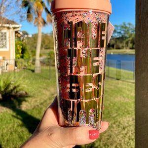 NWT Ban.do Thermal Travel Coffee Mug/Tea Cup, 16 oz/473 mL, (Have the Best Time)